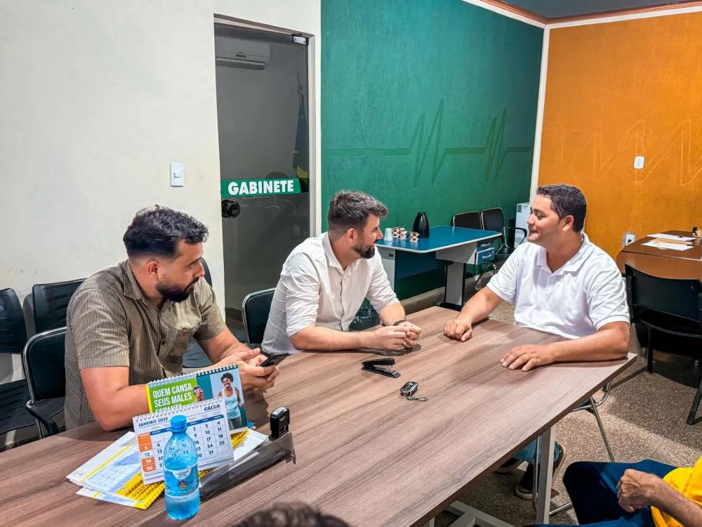 Deputado Nim Barroso reforça compromisso com Novo Horizonte d’Oeste em reunião com lideranças locais