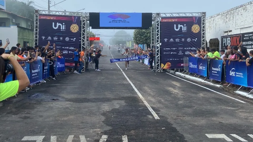 Wendel Geronimo e Nubia de Oliveira vencem Corrida Internacional Marco Zero em Ji-Paraná