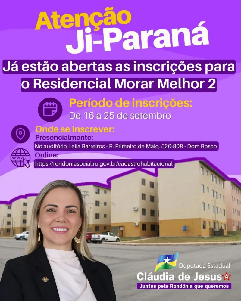 Governo abre novas inscrições para o residencial Morar Melhor II 