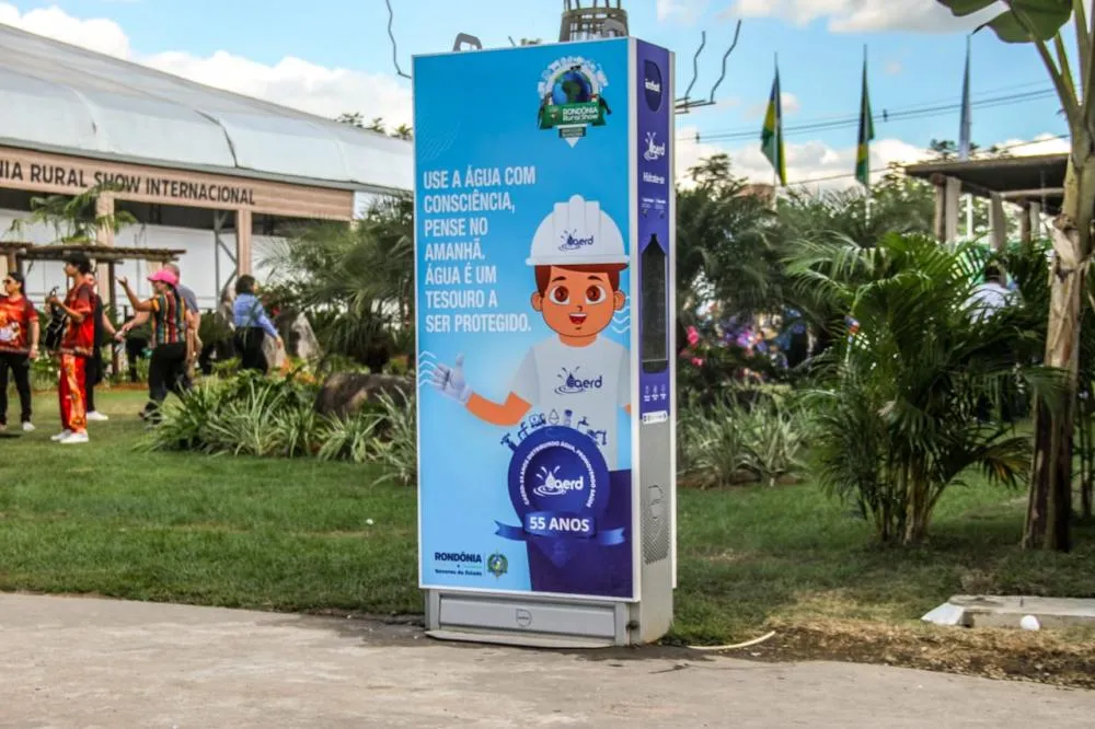 Com inovação tecnológica e sustentável, estações de hidratação se destacam na 11ª Rondônia Rural Show Internacional