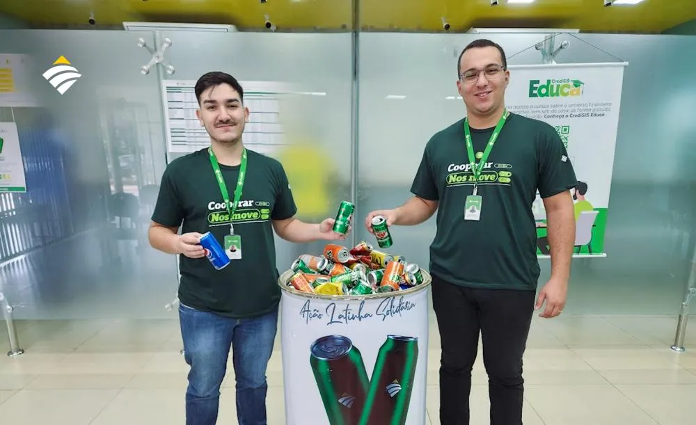 CrediSIS Sudoeste realiza ação "Latinha Solidária" para arrecadação de alimentos