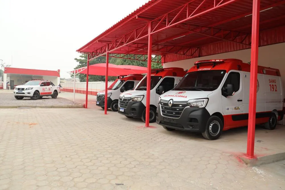 Unidade do SAMU de Ji-Paraná recebe três novas ambulâncias