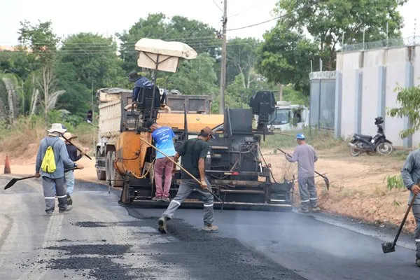 Prefeitura segue com as obras de pavimentação asfáltica